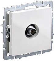 Розетка TV Проходная без рамки IEK Brite РТВ10-0-БрБ 1-м. белый картинка